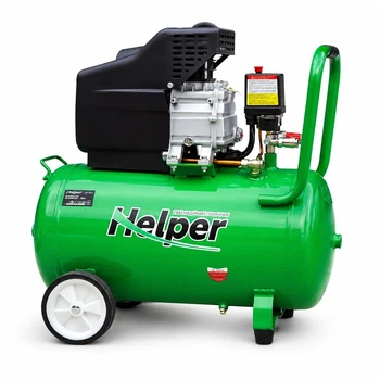 Поршневой масляный компрессор Helper HP - 1097 1800 Вт 8 бар 50 л для мастерской гаража СТО с увеличенной поршневой группой воздушный компрессор электрический для пневмоинструмента покраски подкачки шин компактный производительный