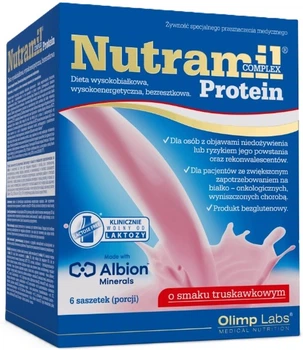 Комплексний протеїн Olimp Nutramil Complex Protein 6 саше Полуниця (5901330049057)