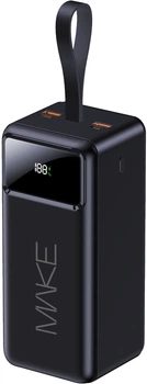 УМБ MAKE 50000 mAh 22.5W PD/QC 3.0/QC 4.0+ Black (MPB-502BK)