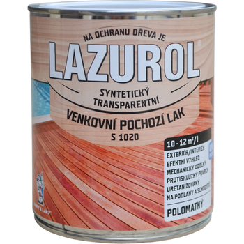 Лак уретановый LAZUROL S1020, 4 л, бесцветный, полуматовый
