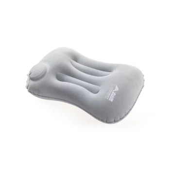 Подушка кемпинговая надувная BISINNA Camping Inflatable Pillow Portable Ultralight Travel Hiking Air Sleeping for Neck and Lumbar Support GREY