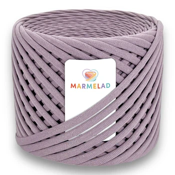 Трикотажная пряжа Мармелад 65 м 9-11 мм Lavender Лаванда