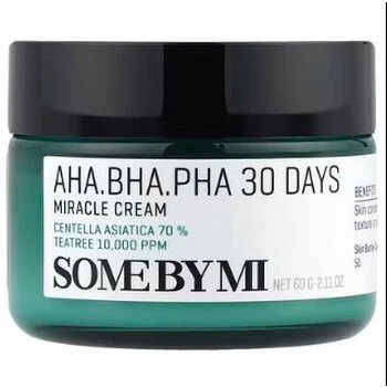 Кислотний крем для проблемної шкіри SOME BY MI AHA BHA PHA 30 Days Miracle Cream 60 мл (8809326334224)
