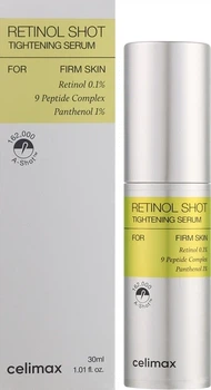 Ліфтинг-сироватка для обличчя зі спікулами CELIMAX The Vita A Retinol Shot Tightening Serum 30 мл (8809700320805)