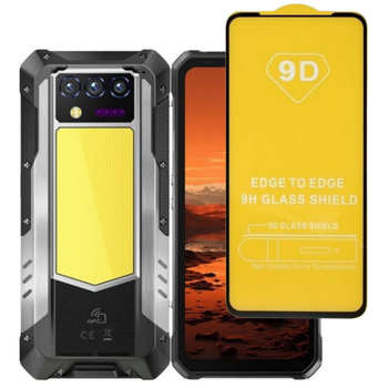 Защитное стекло TDG 9D для Oukitel WP100 / WP100 Titan полная проклейка черный