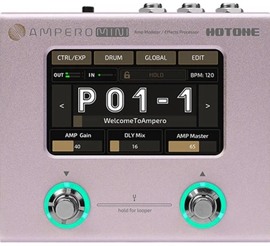 Efekt gitarowy Hotone Audio Ampero Mini PT Purple Taro (SUP_KC71)