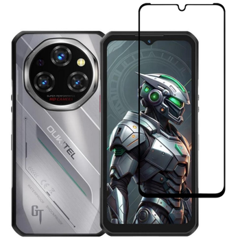 Защитное стекло LUX для Oukitel WP62 полная проклейка черный