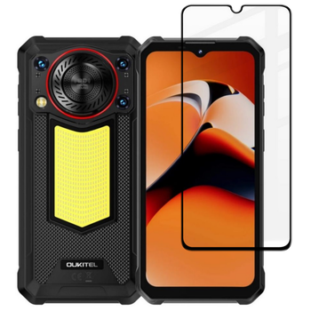 Защитное стекло Fiji Premium для Oukitel WP53 / WP53 Pro / WP53s полная проклейка Anti-Static черный