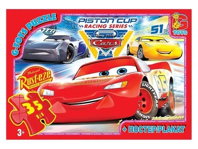 Пазли G-Toys Тачки 35 ел (Z10188)