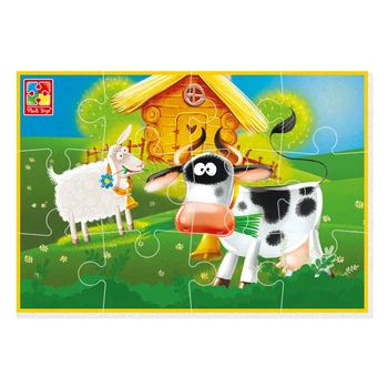 Пазлы Vladi toys Малыш сможет "Ферма" мягкие А5 12эл (VT1103-97)