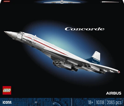 Zestaw klocków LEGO Icons Concorde 2083 elementy (10318) (955555916534694) - Outlet