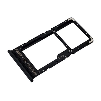 Держатель SIM-карты Xiaomi Pocophone M3 Pro, С разъемом на карту памяти, Черный - 281494