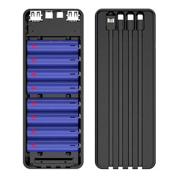 Корпус Multi-Powerbank ET8, Чорний - 699945