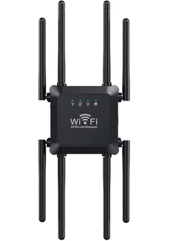 Ретранслятор підсилювач бустер сигналу Репітер WIFI Kerui U18 300Mb/s точка доступу маршрутизатор 2.4G повторювач Wi-Fi мережі Розширення покриття бездротового інтернет 220В подовжувач wi fi вайфаю Black