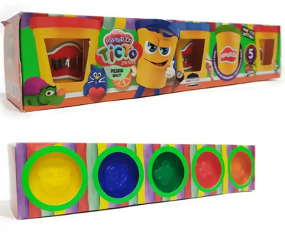 Набор для лепки Danko Toys Master Do 5 банок по 50 г TMDB-01-02U, набор для детского творчества