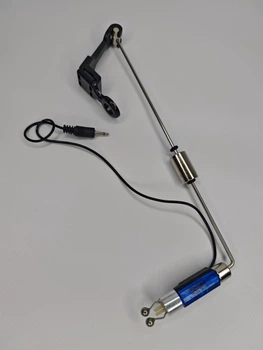 Свінгер Shark Синій на штанзі з LED-підсвіткою та регульованим грузом для сигналізатора клювання 2.5 мм (з можливістю вибору кольору)