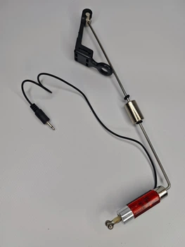Свингер Shark Красный на штанге с LED-подсветкой и регулируемым грузом для сигнализатора поклевки 2.5 мм (с возможностью выбора цвета)