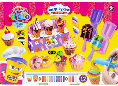 Игровой набор тесто для лепки Danko Toys Master Do Кондитер с формочками и аксессуарами (TMD-10-03U)