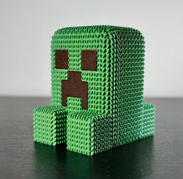 Фигурка "Крипер Майнкрафт" имитация вязаного. Minecraft Creeper