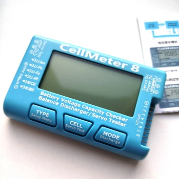 Cellmeter-8 цифровой тестер для LiPo/Li-ion аккумуляторов (подсветка)