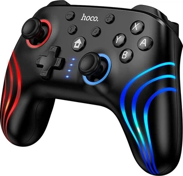 Беспроводной геймпад Hoco GA2 800mAh (SWITCH 1/2.PC) Unicorn Multi-function Wireless Game Controller Black (6942007666602)