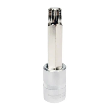 Торцева головка YATO YT-04354 зі вставкою SPLINE 1/2", М12, L = 100 мм