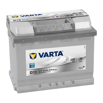 Автомобільний акумулятор Varta Silver Dynamic D15 12V 63Ah (63Аг) 610A R+