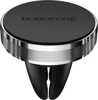 Автомобильный держатель для телефона BOROFONE Air outlet magnetic in-car holder Black (6931474702005)