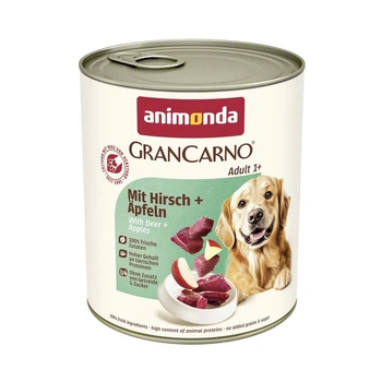 Вологий корм для собак Animonda GranCarno Adult 800 г - свинина, оленина та яблуко