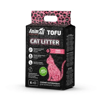 Наповнювач для туалету AnimAll Сакура 2,6кг/6л - тофу