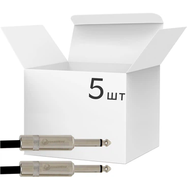 Комплект патч-кабелей GEWA Pro Line Mono Jack 6.3 мм/Mono Jack 6.3 мм 0.5 м х 5 шт (RG-190690)