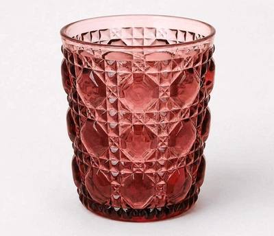 Цветные гранёные стаканы Spectrum Glass, рубиновые — 6 шт. 300 мл