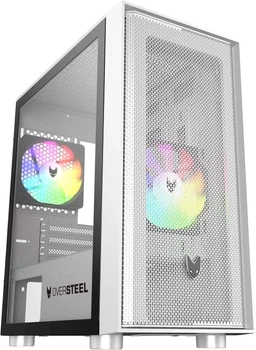 Корпус для ПК Oversteel AERIS / RGB / Без БЖ / Білий (102062638)