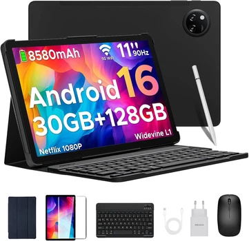 Планшет 11'' DOOGEE Tab A9 Pro+ 6+24/128Gb / 8 ядер / Android 16 / 8580 мАч / Черный (101958049) - Уценка