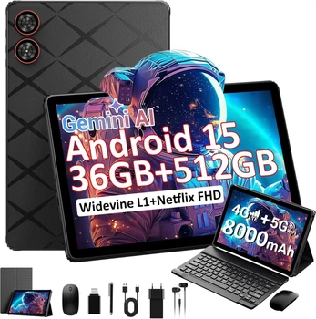 Планшет 11" Full HD TIGERFU LS1111 12+24/512ГБ 4G 1-SIM 8 ядер Android 15 8000 mAh Черный (102056385) - Уценка