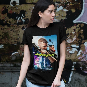 Футболка Cyberpunk 2077 (The Worlds Your Oyster) XL чорний