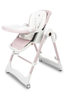 Стільчик для годування гойдалка шезлонг 3 в 1 Caretero NESTO PINK