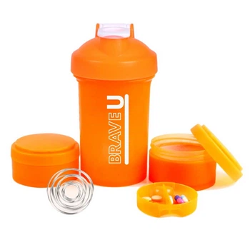 Шейкер 3 в 1 Brave U Shaker 3 in 1 (450 мл, orange)