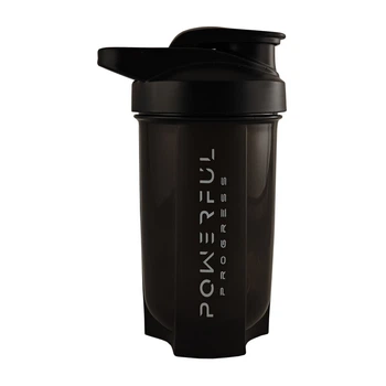 Шейкер з металевою кулькою Powerful Progress Shaker With Metall Ball (500 мл, black)