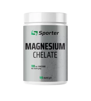 Магній хелат Sporter Magnesium Chelate 180Caps вітаміни і мінерали