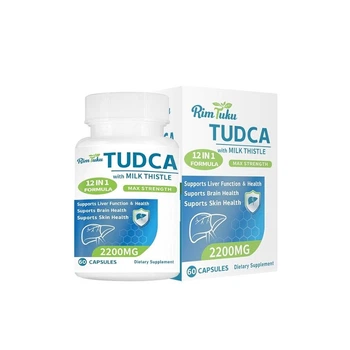 Тауроурсодезоксихолевая кислота с экстрактом расторопши RimTuku TUDCA with Milk Thistle Max Strength 60Caps