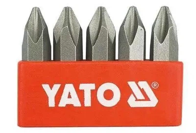 Викруткові вставки YATO PH2 × 36 мм, HEX 5/16", набір 5 шт.