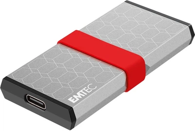 Dysk SSD Emtec X205 Mini Portable SSD 512GB USB Type-C 3.2 Gen 2 Silver (EMTECSSD14)