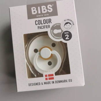 Соска Bibs Colour 6-18 мес White