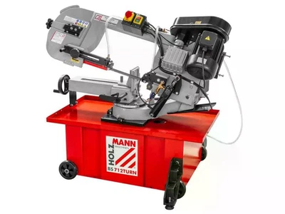 Стрічкова пила по металу Holzmann BS 712TURN, 400 В, 215x205 мм, поворотна голова ±45°, гідроциліндр, система ЗОР