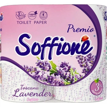 Папір туалетний ДИВО Premio Toscana Lavender 4шт.в уп. 3-шар. білий (20)