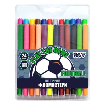 Фломастери Yes Football 24 кольори