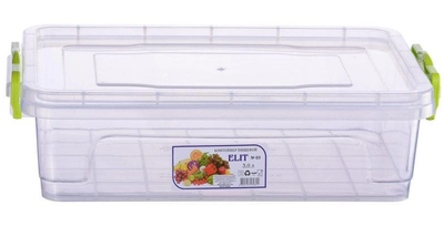 Судок для харчових продуктів АЛ Пластик LUX №3 3,0л плоский
