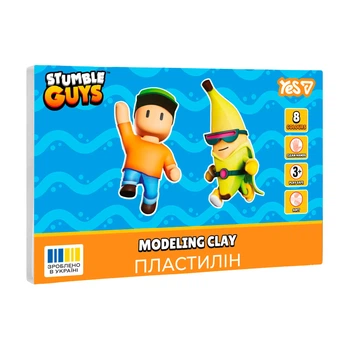 Пластилін Yes Stumble Guys 8 кольорів 160 г