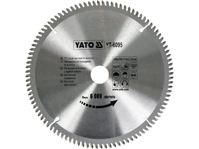 Диск пильный YATO по алюминию 250 x 30 x 3.0 x 2.2 мм 100 зубьев YT-6095